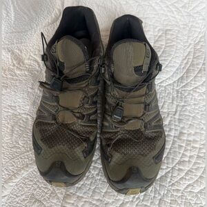Salomon Olive Green and Black Trail Running Shoes